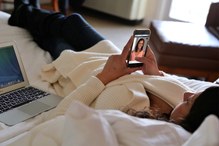 video visit with therapist on phone