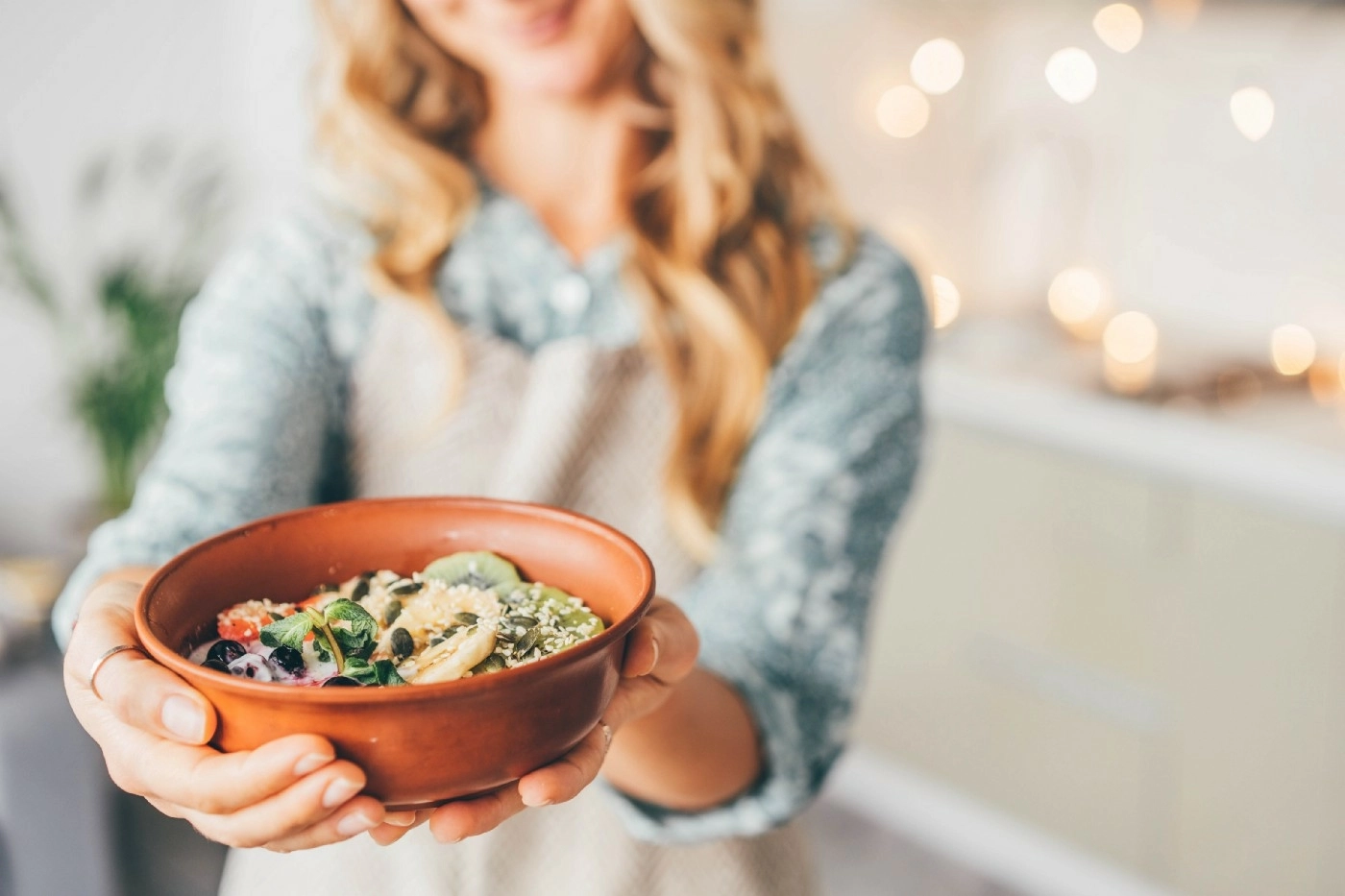 healthy salad in bowl