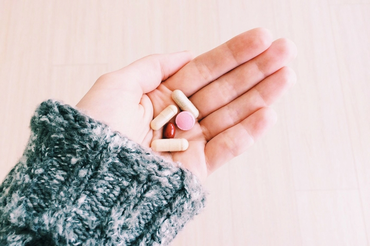 medicine in hand