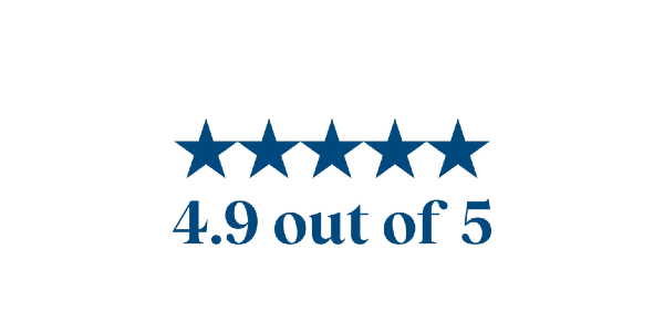 4.9 stars our of 5
