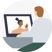 icon of desktop virtual visit