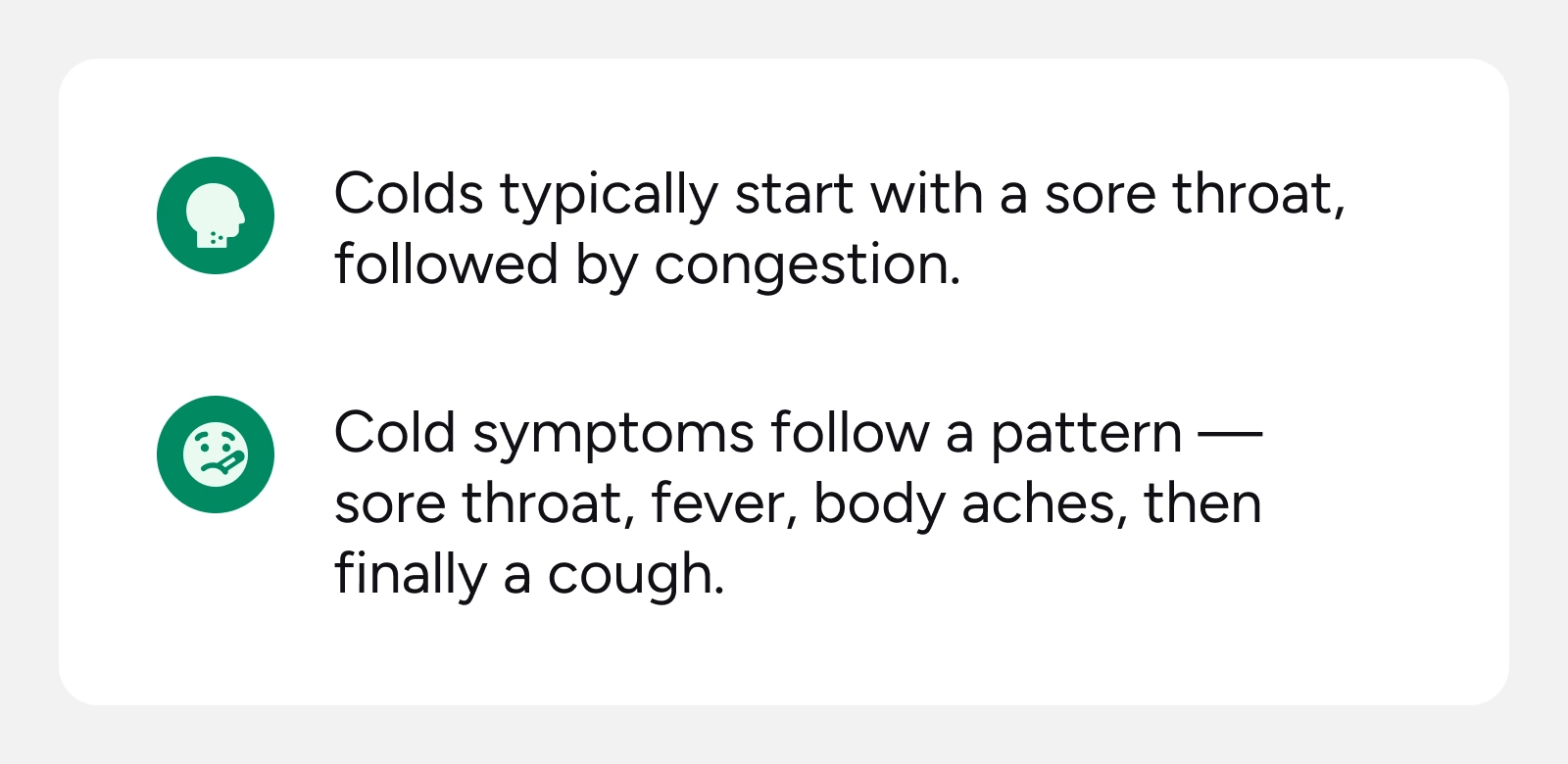 Cold tips infographic