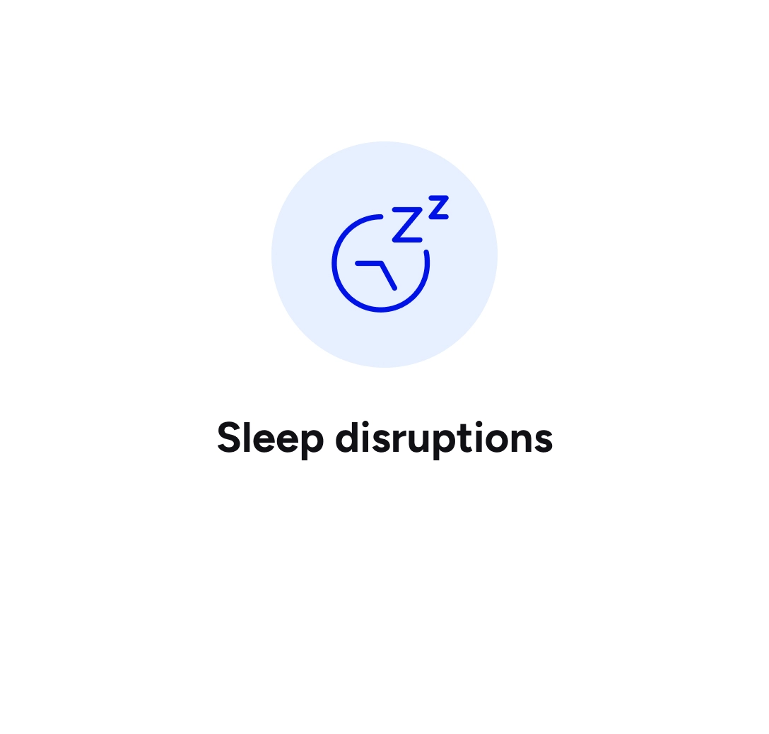 Read more about sleep disruptions